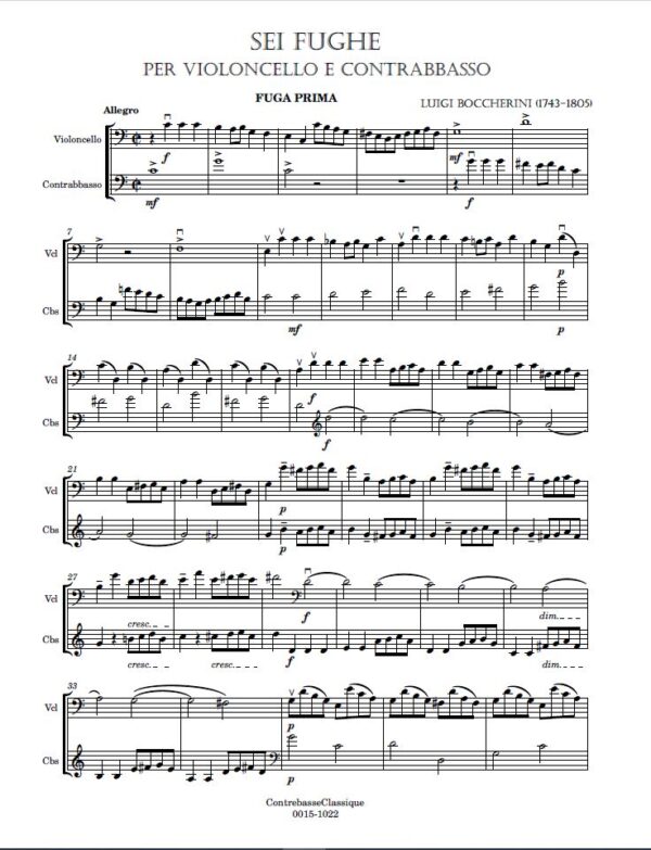 BOCCHERINI, Luigi (1743-1805)