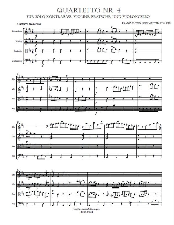 Hoffmeister Quartetto 4 image 1