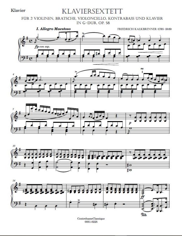 Kalkbrenner Klaviersextett op.58 image 2